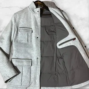 미사용급 kiton 키튼 캐시미어 96% 다운 자켓 그레이 46