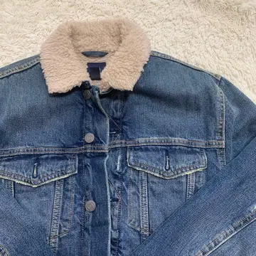 GAP 데님 자켓 보아 안감 아우터 구제 의류