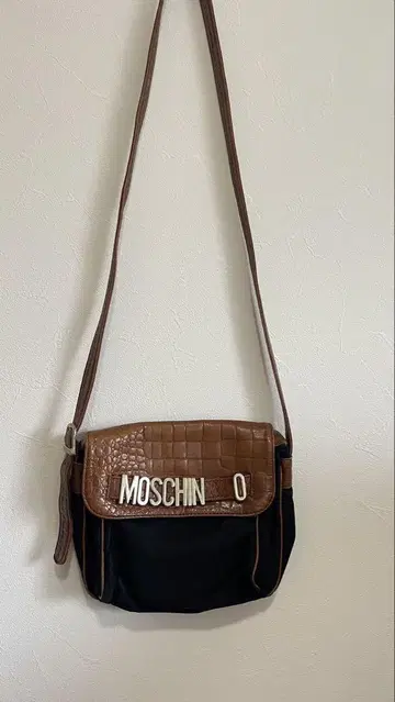 MOSCHINO 숄더백 브라운 블랙