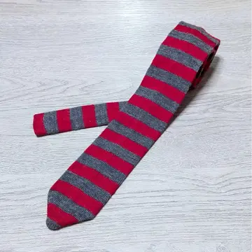 Margaret Howell 마가렛호웰 니트 타이 그레이 레드