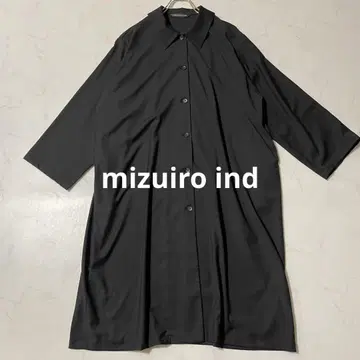 mizuiro ind 미즈이로 인드 셔츠 원피스 블랙