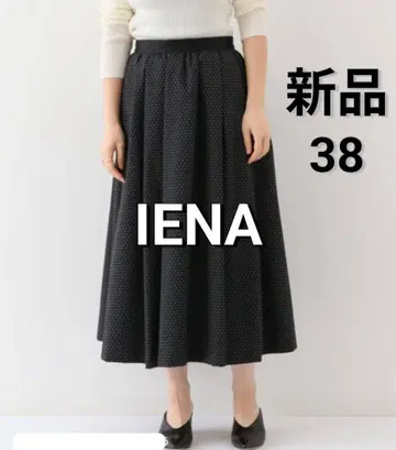 [ 새상품 택 포함 ] IENA DOT 자카드 턱 스커트 일본제