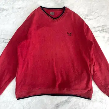 BAD BOY 트레이닝복 맨투맨 M 사이즈 원포인트 레드 계열