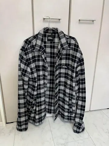Quiksilver 체크 무늬 플란넬 셔츠 두꺼운 원단 스트릿 퀵실버