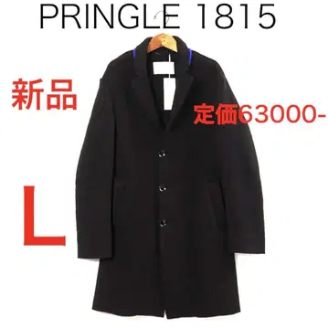 H3077-81 푸링그루 1815 바이컬러 옷깃 울 롱 코트