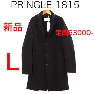 H3077-81 푸링그루 1815 바이컬러 옷깃 울 롱 코트