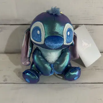 택 포함 미사용 새상품 스티치 Aurora 봉제 인형 키체인 디즈니