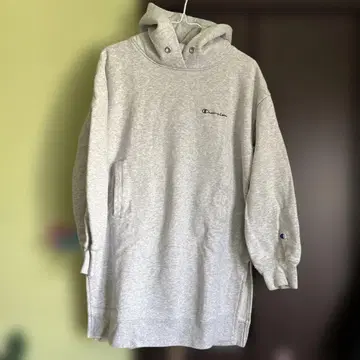 Champion 그레이 롱 후드티