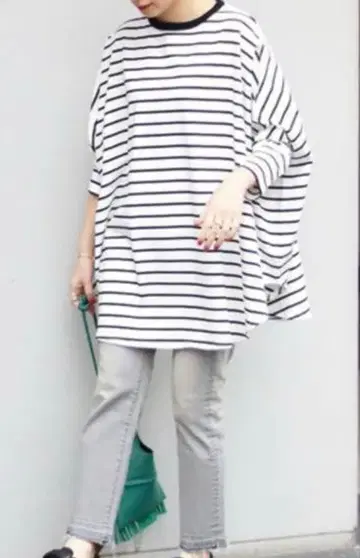 JOURNAL STANDARD 텐지쿠 와이드 판초 롱 Tee