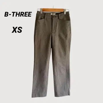 B3 스트레이트 팬츠 그레이 무지 깔끔한 캐주얼 XS