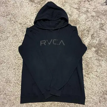 RVCA 블랙 후드 부착 후드티 L 사이즈