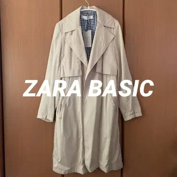 택 포함 새상품 ZARA BASIC 트렌치코트 베이지
