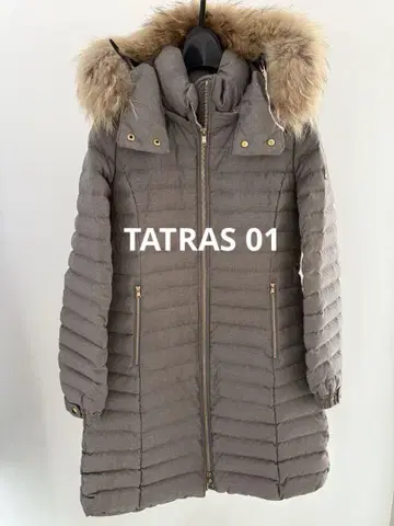 TATRAS 퍼 포함 그레이 롱 다운 자켓