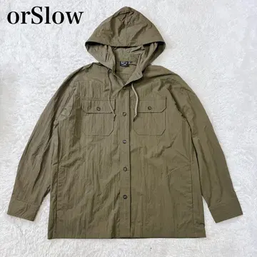 새상품급 orSlow 밀리터리 U.S.ARMY 후디 셔츠 자켓 L