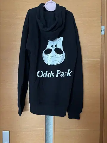 Odds Park 후드 부착 후드티 블랙