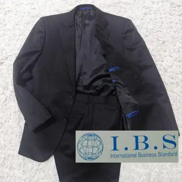 새상품급 L 하리야마 IBS 셋업 수트 워셔블 블랙 스트라이프