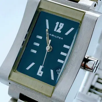 500 해밀턴 그래머시 000003 데이트 스퀘어 손목시계 레어