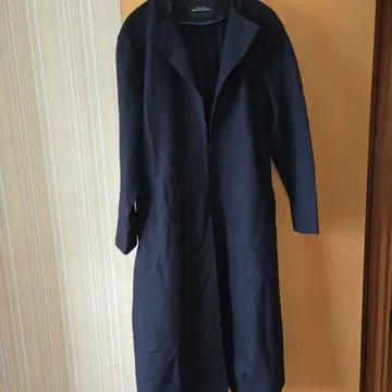 그린 레이블 릴랙싱 네이비 롱 코트