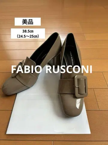 새상품급 FABIO RUSCONI 하이힐 펌프스 38.5 24.5cm