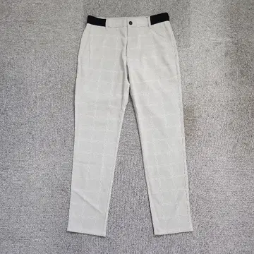 ZARA 남성용 그레이 체크 무늬 슬랙스