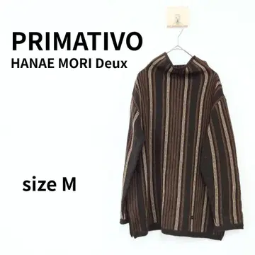 PRIMATIVO 긴팔 하이넥 니트 스트라이프 M 사이즈 S-145