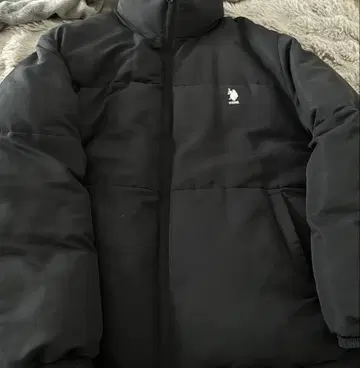 U.S. POLO ASSN. 블랙 다운 자켓 L 사이즈