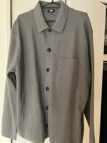 UNIQLO 유니클로 밀라노리브 셔츠 가디건 그레이 XL 사이즈