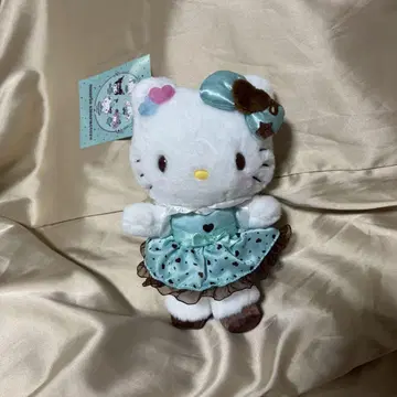 산리오 퓨로랜드 머리띠 최애 봉제 인형 쵸코민트 키티