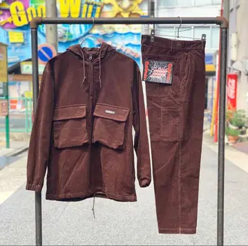 OBEY 맨투맨 셋업 코듀로이 후드티