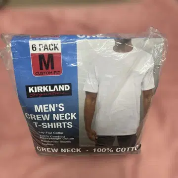 Kirkland Signature 남성용 T셔츠 6팩 M사이즈