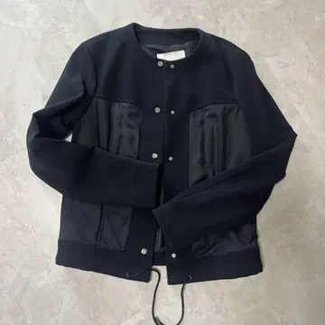BOSS 블랙 나일론 울 자켓