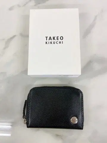TAKEO KIKUCHI 다케오 키쿠치 지퍼 지갑 코인 케이스 동전 지갑