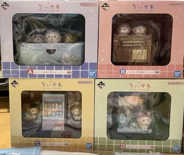 제일복권 치이카와 (먼작귀) 온천 A, B, C, D상 4종 세트