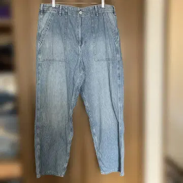 GAP 스트라이프 디자인 데님 워크 팬츠