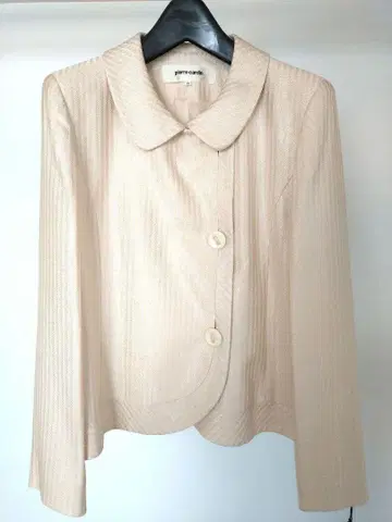 미사용 새상품 피에르 가르뎅 스트라이프 자켓 13호 라이트 베이지