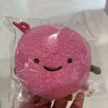 스미코구라시 봉제 인형 케다마 핑크색 스웨터 키체인