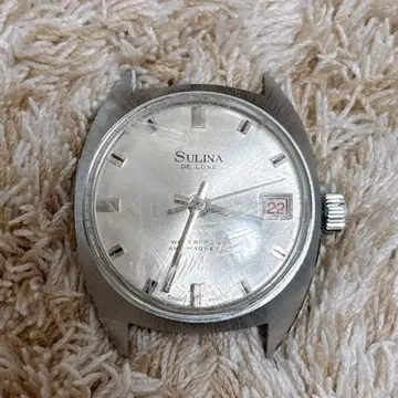 작동품 SULINA DE LUXE 손목시계 자동 와인딩 페이스 남성용