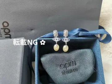APM 모나코 펄과 블루스톤 귀찌