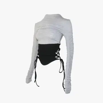 theredthread S split hem lace up tops