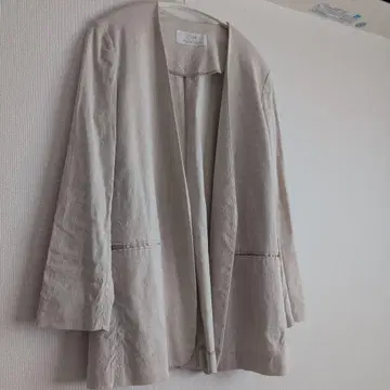 Plage 노카라 자켓 린넨 자켓 린넨