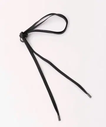 블랙 가죽 슬림 벨트