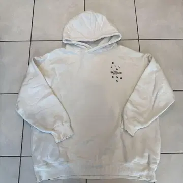 빌라봉 화이트 롱 후드티 속기모 M