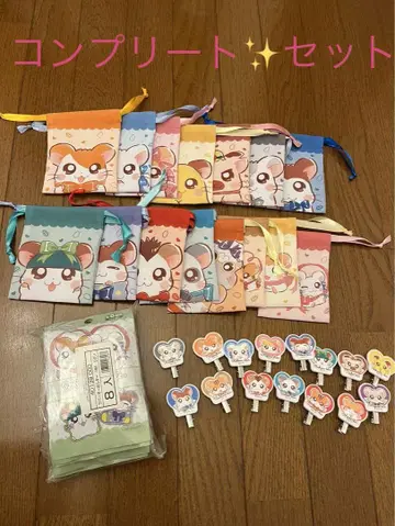 하무타로 복조리 러버 키링 앞머리 클립 컴플리트 세트