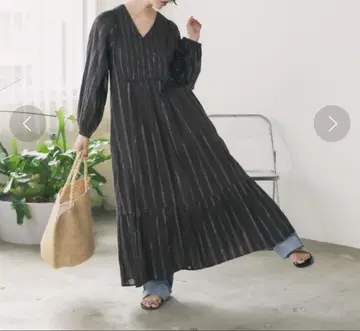 살라말리카 코튼 렉스 스트라이프 셔링 드레스