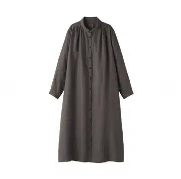 새상품급 MUJI 무인양품 다크 그레이 셔츠 원피스 XL