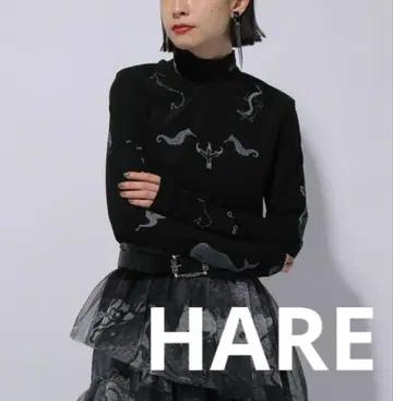 새상품급 CHiNPAN x HARE 2WAY 아트 상의 상의 HARE