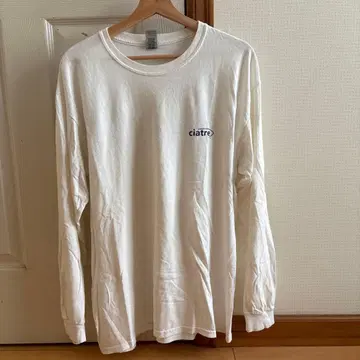ciatre 화이트 롱 슬리브 T셔츠 L
