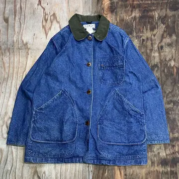 80s L.L.BEAN 데님 커버올 헌팅 자켓 USA제