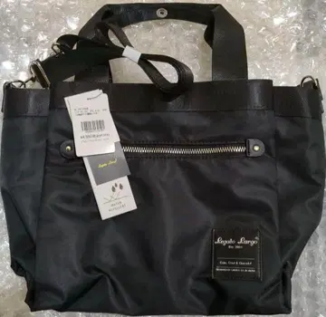 블랙 미사용 새상품 숄더 토트백 발수 가공 레가토 라르고