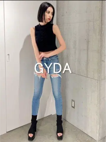 GYDA 컷 데님 팬츠